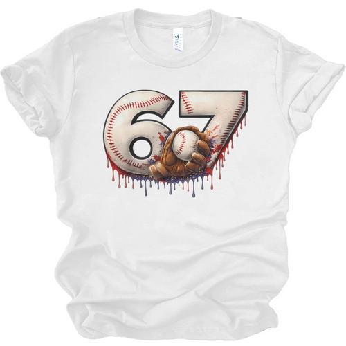 6 7 Six Seven American Baseball Graphic Unisex Jersey T-Shirt - Sportilla