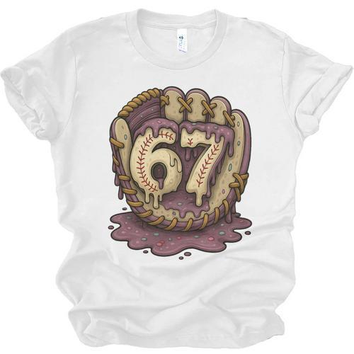 67 Ice Cream Drip Six Seven Baseball Premium Tri-Blend Unisex Jersey T-Shirt - Sportilla