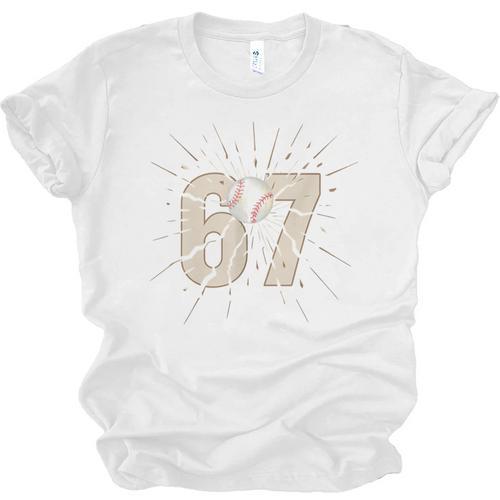 Baseball 67 Six Seven Meme Number Unisex Jersey T-Shirt - Sportilla