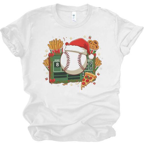 Baseball Christmas Scoreboard Celebration Premium Tri-Blend Unisex Jersey T-Shirt - Sportilla