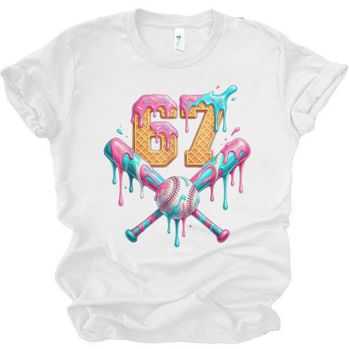 Baseball Drip 67 Six Seven Number 67 Player 67th Birthday Unisex Jersey T-Shirt - Sportilla