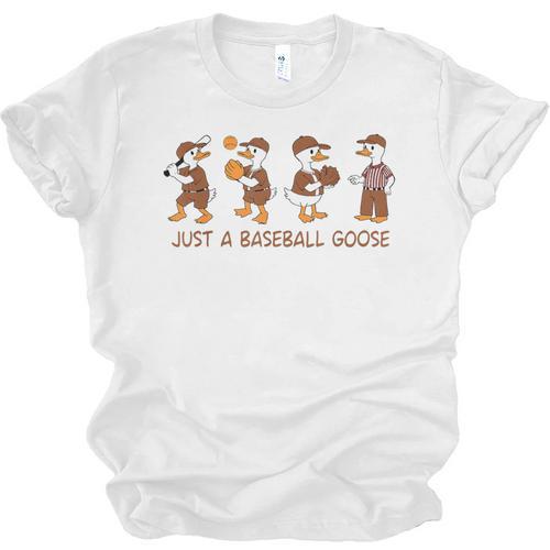 Baseball Goose Baseball Silly Goose Game Day Sports Unisex Jersey T-Shirt - Sportilla
