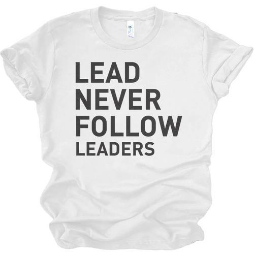 Baseball Lead Never Follow Leaders Team Captain Leadership Premium Tri-Blend Unisex Jersey T-Shirt - Sportilla