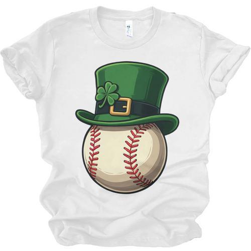 Baseball Leprechaun Hat Saint Patrick Retro Unisex Jersey T-Shirt - Sportilla