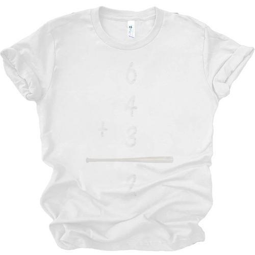 Baseball Math 6 4 3 2 Double Play Cute Softball Game Premium Tri-Blend Unisex Jersey T-Shirt - Sportilla