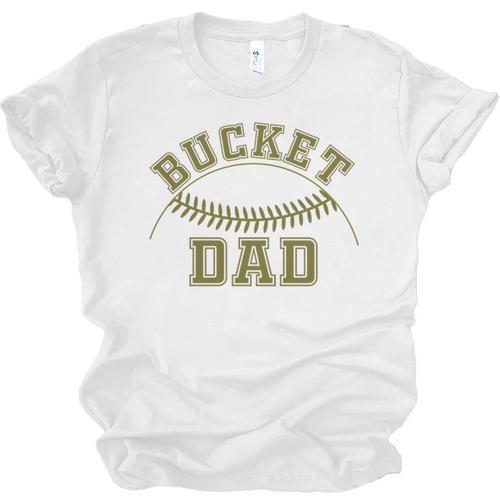 Bucket Dad Softball Dad Baseball Player Dad Unisex Jersey T-Shirt - Sportilla
