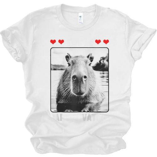 Capybara Love Valentines Day Cute Animal Hearts Raglan Baseball Tee Unisex Jersey T-Shirt - Sportilla