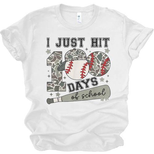 I Just Hit 100 Days Of School Teacher Baseball Boys Kids Unisex Jersey T-Shirt - Sportilla