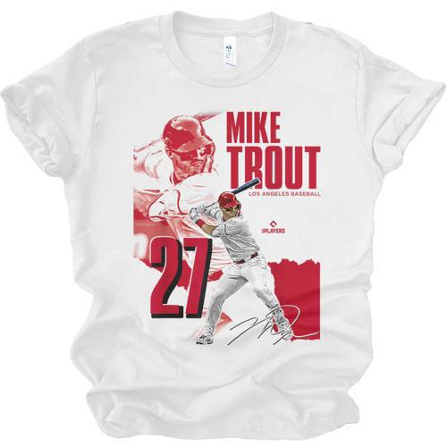 Mike Trout Los Angeles A MLB Baseball Players MLBMTR304N Unisex Jersey T-Shirt - Sportilla