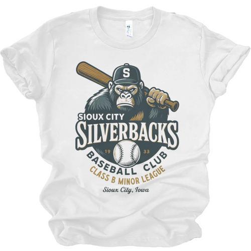 Sioux City Silverbacks Retro Minor League Baseball Unisex Jersey T-Shirt - Sportilla