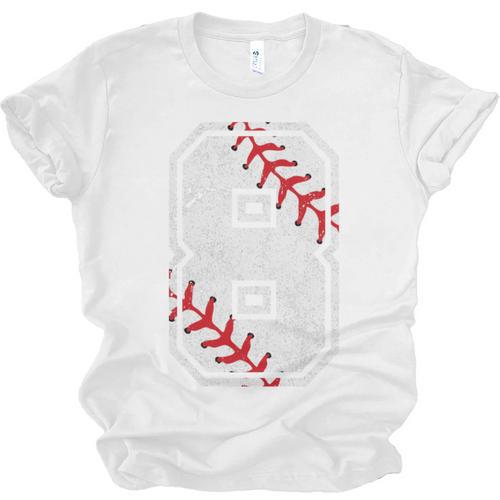 Vintage Baseball 8 Jersey Number 8 Unisex Jersey T-Shirt - Sportilla