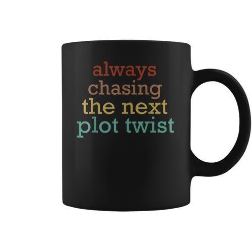 Plot Twists Mystery Book Lover Reading Literary Bookish Coffee Mug - Bookorys