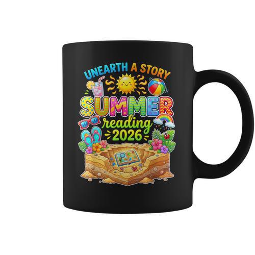 Summer Reading 2026 Unearth a Story Book Reading Coffee Mug - Bookorys