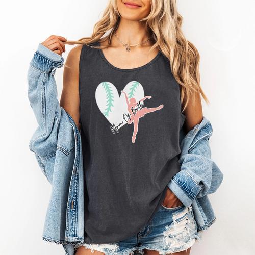 2 Sided Sorry Can't Dance Baseball Bye Mom Of Both Comfort Colors Tank Top - Sportilla