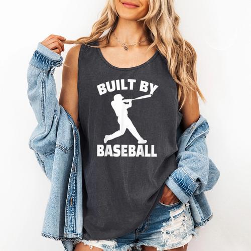 Built By Baseball Baseball For Men Women Boys Players Comfort Colors Tank Top - Sportilla