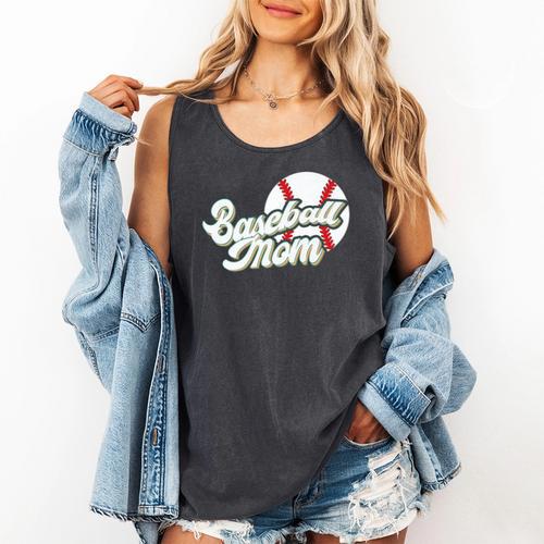 Baseball Mom's Favorite Game Day Premium Comfort Colors Tank Top - Sportilla