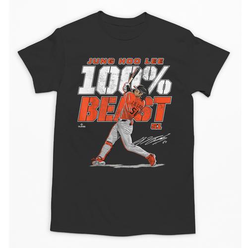 100 Beast Jung Hoo Lee San Francisco Baseball MLBPA Unisex T-Shirt - Sportilla