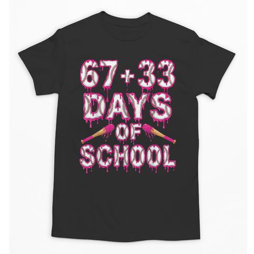 100 Days Of School Baseball Boys Six Seven Drip 100th Day Unisex T-Shirt - Sportilla