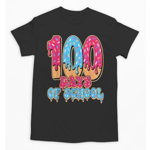 100 Days Of School Baseball Drip 100th Day Of School Unisex T-Shirt - Sportilla