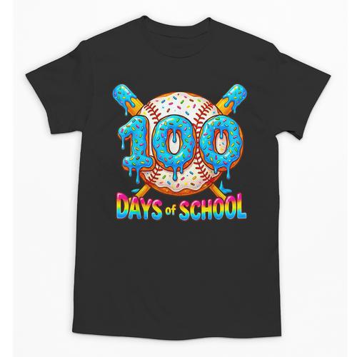100 Days Of School Baseball Drip Boys 100th Day Of School Unisex T-Shirt - Sportilla
