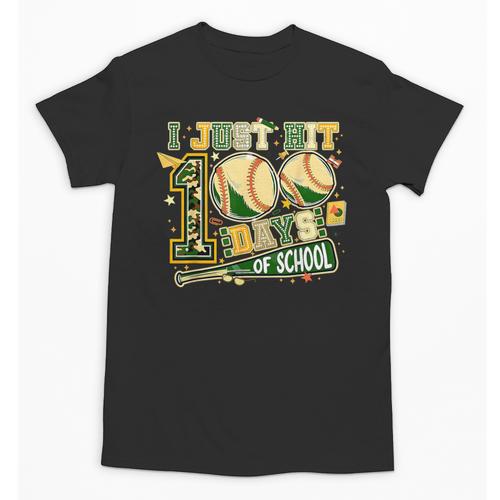 100 Days Of School Baseball I Just Hit 100 Days Boy COUNSELO Unisex T-Shirt - Sportilla