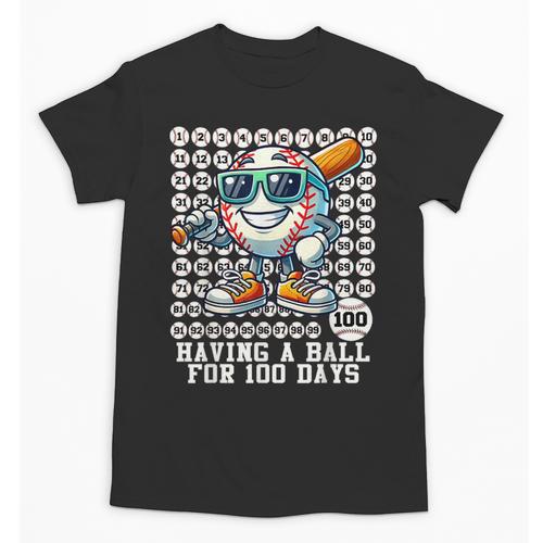 100 Days Of School Boys Baseball 100th Day Of School Kids Unisex T-Shirt - Sportilla
