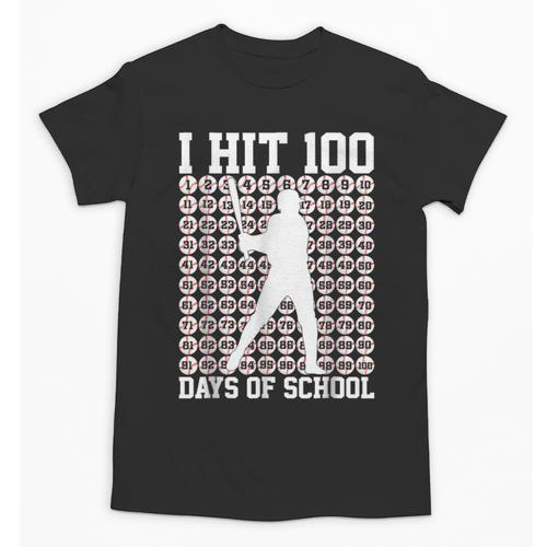 100 Days Of School Boys Kids 100th Day Balls For Baseball Unisex T-Shirt - Sportilla