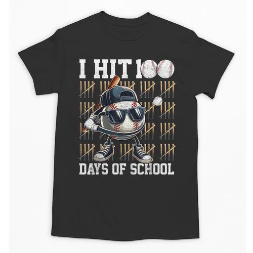 100 Days Of School Boys Kids 100th Day Balls Baseball Kids Unisex T-Shirt - Sportilla