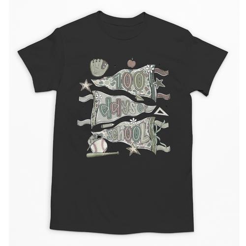 100 Days Smarter Baseball Sport School Celebration Unisex T-Shirt - Sportilla