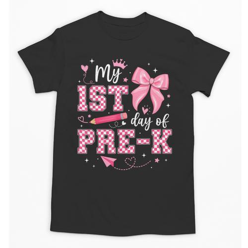 My 1st Day Of Pre-K PreK Pre K 2025 Back To School Girls Unisex T-Shirt - Savourry