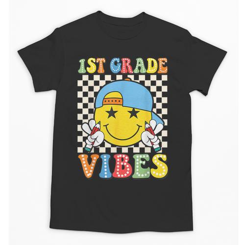1st Grade Vibes Kids Back To School Class First Grade Boys Unisex T-Shirt - Savourry