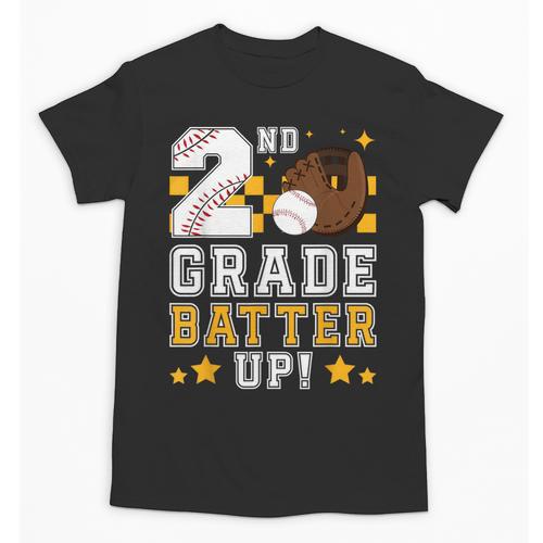 2nd Grade Batter Up Baseball First Day Back To School Unisex T-Shirt - Savourry