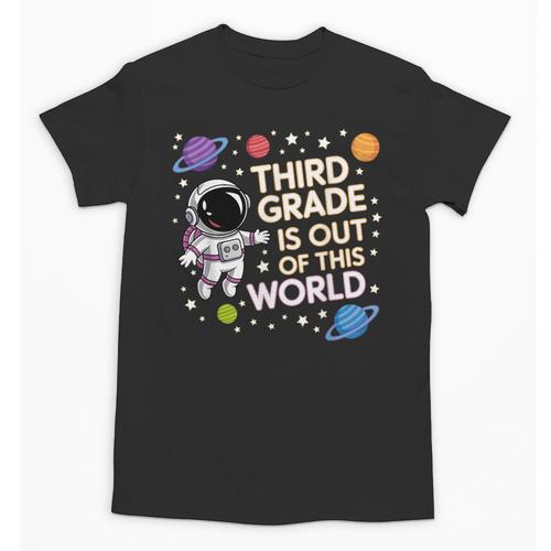 3rd Grade Is Out Of This World Space Back To School Unisex T-Shirt - Savourry