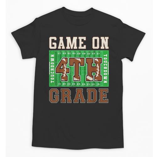 4th Grade Boys Kids Football Back To School Fourth Grade Unisex T-Shirt - Savourry