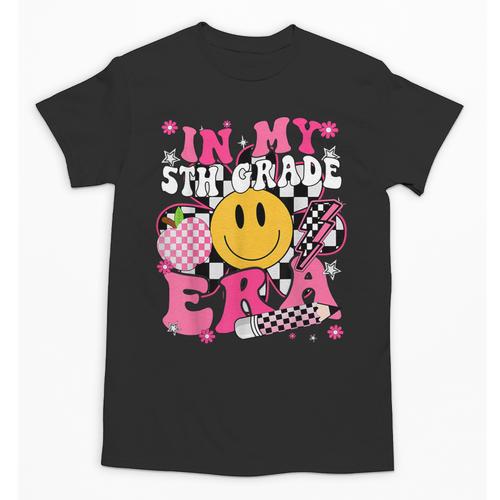 In My 5th Grade Era First Day Of School Back To School Retro Unisex T-Shirt - Savourry