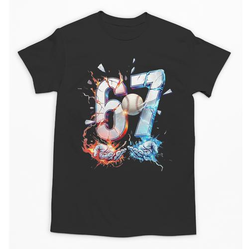 6 7 Baseball Six Seven Meme 67 Hands Kids Men Women Unisex T-Shirt - Sportilla