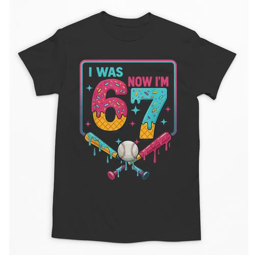 I Was 6 Now Im 7 Ice Cream Drip Baseball For Men Women Kids Unisex T-Shirt - Sportilla