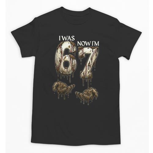 I Was 6 Now I'm 7 Baseball 6 7 Birthday Boys Girls Unisex T-Shirt - Sportilla