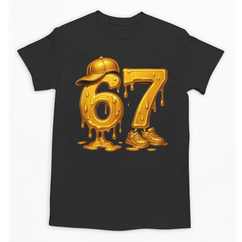 67 Brain Rot Meme Baseball Ice Cream Drip For Kids & Teens Unisex T-Shirt - Sportilla