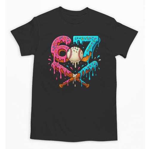 67 Ice Cream Drip Baseball Meme – Six Seven Gen Alpha Unisex T-Shirt - Sportilla