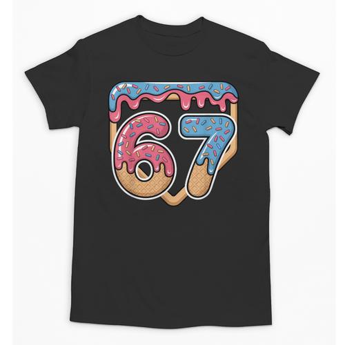 67 Ice Cream Drip Meme Baseball Unisex T-Shirt - Sportilla