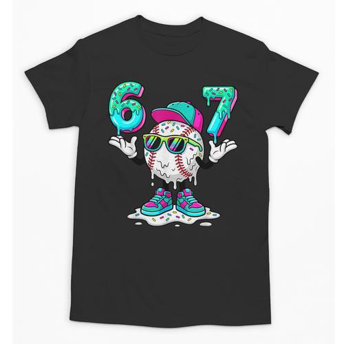 67 Meme Six Seven 6 7 Meme Baseball Drip Unisex T-Shirt - Sportilla