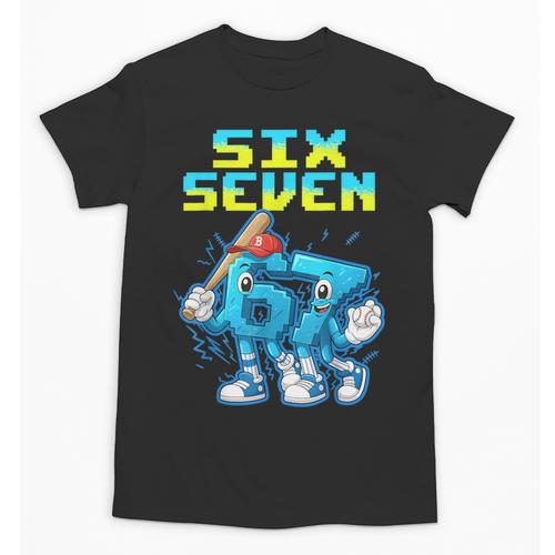 67 Six Seven 6-7 Italian Brainrot Kids Baseball Meme Unisex T-Shirt - Sportilla