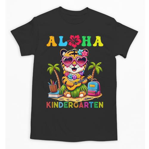 Aloha Kindergarten Tiger Hawaii Back To School Kids Girls Unisex T-Shirt - Savourry