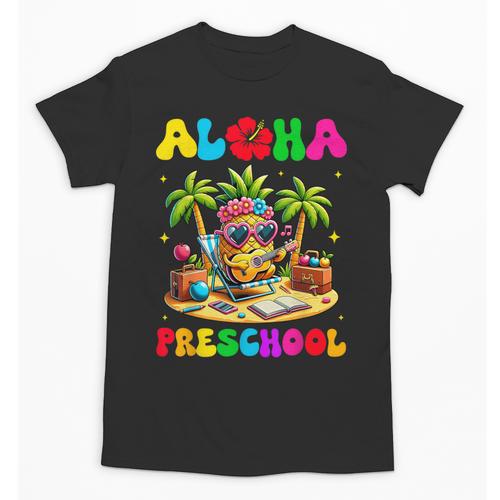 Aloha Preschool Pineapple Hawaii Back To School Kids Girl Unisex T-Shirt - Savourry
