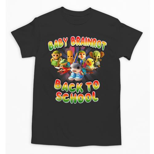All Baby Brainrot Italian Meme Cute Back To School For Kids Unisex T-Shirt - Savourry