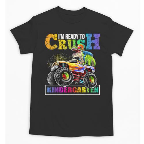 Back To School Boy Dinosaur I'm Ready To Crush Kindergarten Unisex T-Shirt - Savourry