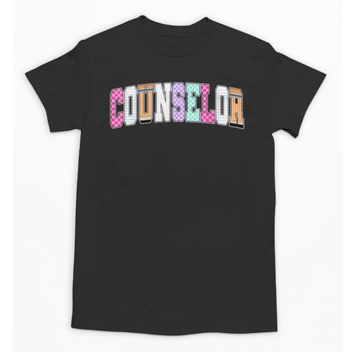 Back To School Counselor Preppy Checkered Counselor Life Unisex T-Shirt - Savourry