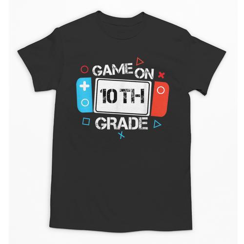 Back To School Game On 10th Grade Gamer Kids Boys Girl Unisex T-Shirt - Savourry
