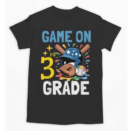Back To School Game On Third Grade Baseball First Day Boys Unisex T-Shirt - Savourry